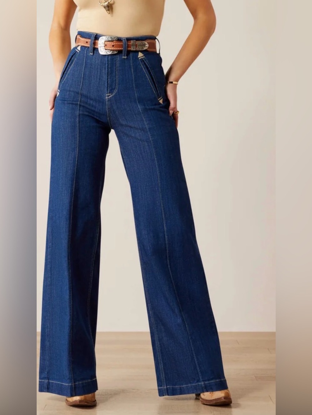Ariat Women's Ultra High Rise Bria Wide Leg Jeans